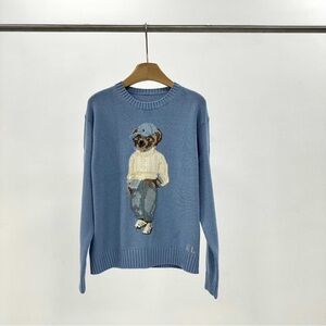 Ralph Lauren Blue Sweater with Bear Design